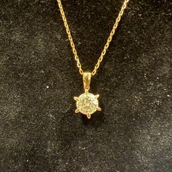 1 carat diamond 18k necklace japan gold