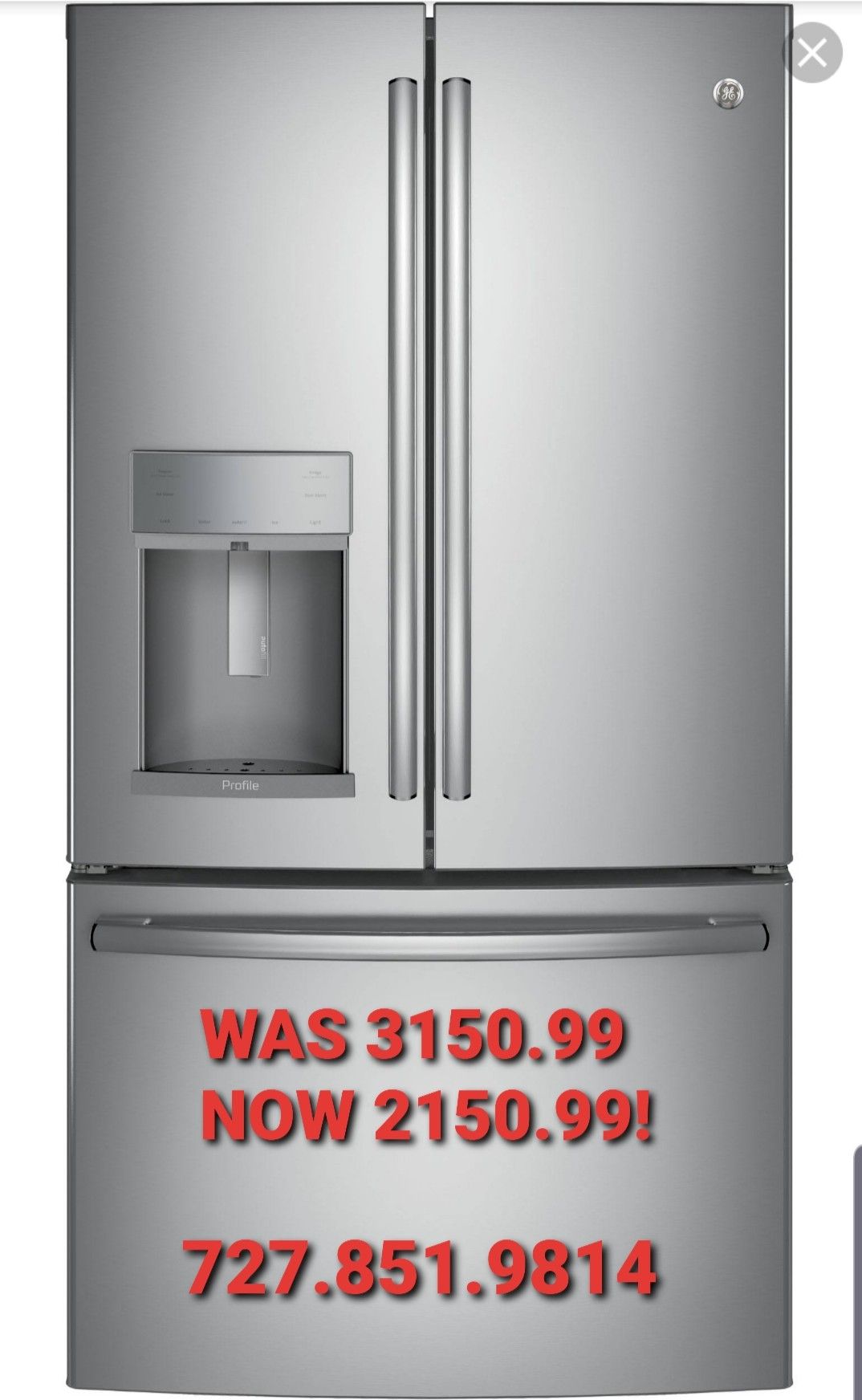 Brand NEW GE Profile Keurig French Door Refrigerator pfe28pskss