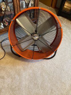 24 in. Heavy Duty 2-Speed Direct Drive Tilt Drum Fan Used twice