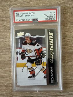Trevor Zegras Signed Upper Deck Young Guns Rookie Card RC