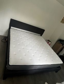 King Bed Frame with Mattress