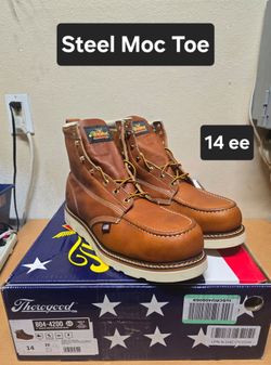 Thorogood work boots sz14ee STEEL MOC TOE