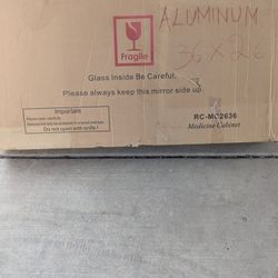 Aluminum Medicine Cabinet 36X26 For Sale 