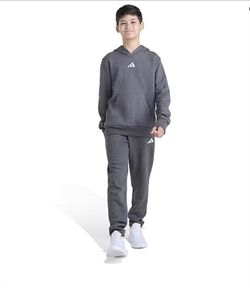 ADIDAS BIG KIDS XL BOYS 2 PC. FLEECE PULLOVER & PANTS SET