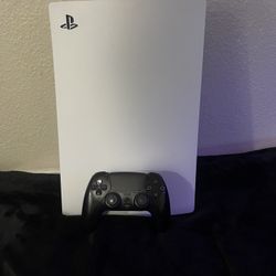 Ps5 With Black Controller