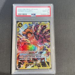 2025 ONE PIECE OP 10 EN MONKEY D. LUFFY PSA #118 GEM MT 10