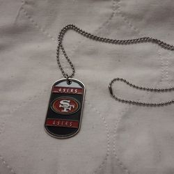 NFL SanFransico 49ers Necklace Tag Style