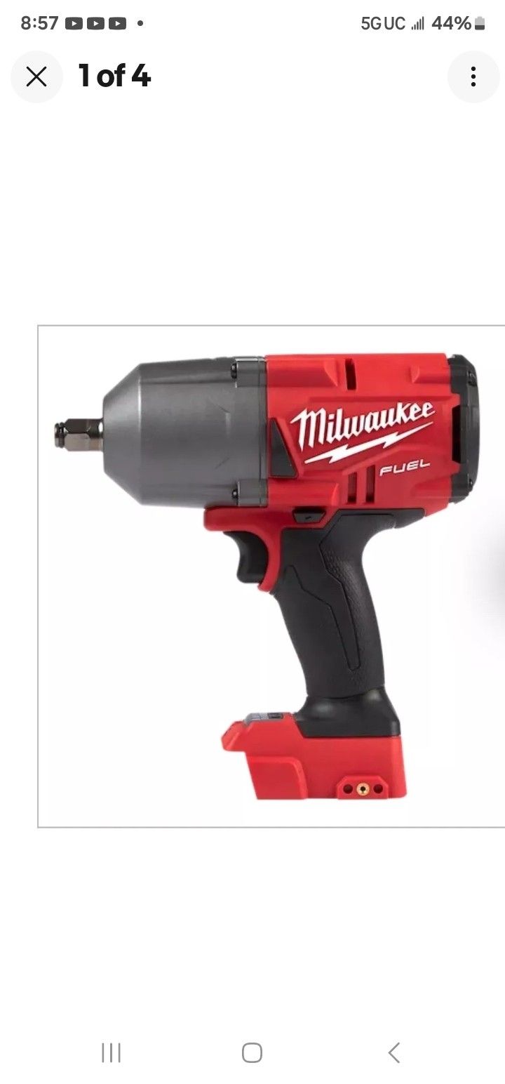 Milwaukee 2767-20 M18 Fuel High Torque 1/2-Inch Impact Wrench with Friction Ring,Genuine boots, Bag
