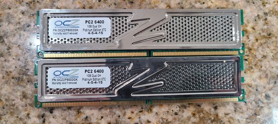 Old computer memory 1 GB dual channel