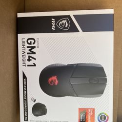 MSI - Clutch GM41 Lightweight Optical 20,000 DPI 2.4G RF Wireless RGB Gaming Mouse