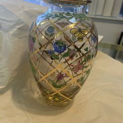 Lenox  P.K.P. Gold trellis vase
