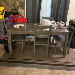 Chair Table Set Also With Bench