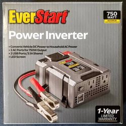 EverStart 750 Watts Vehicle Power Inverter (Brand New)