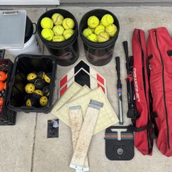 Fastpitch Softballs, Batting Nets, Tees, Etc