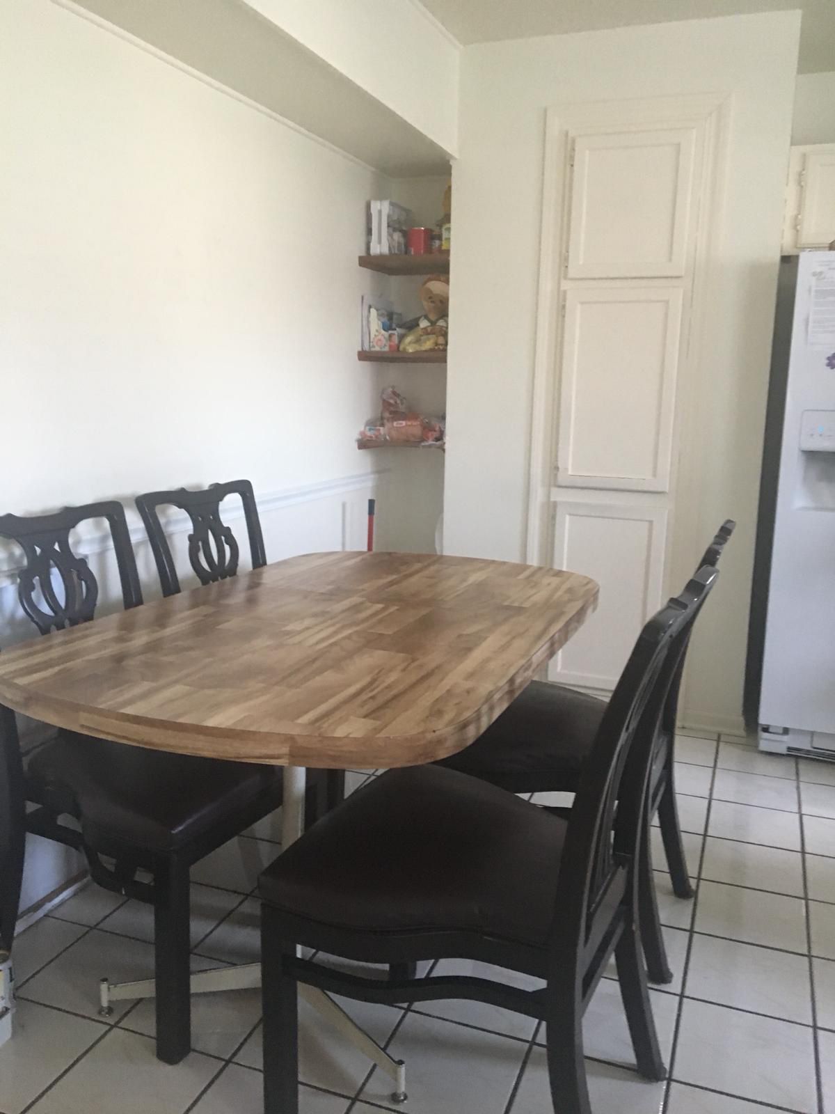 Kitchen Table With 6 Chairs, Chairs do have a few small rips