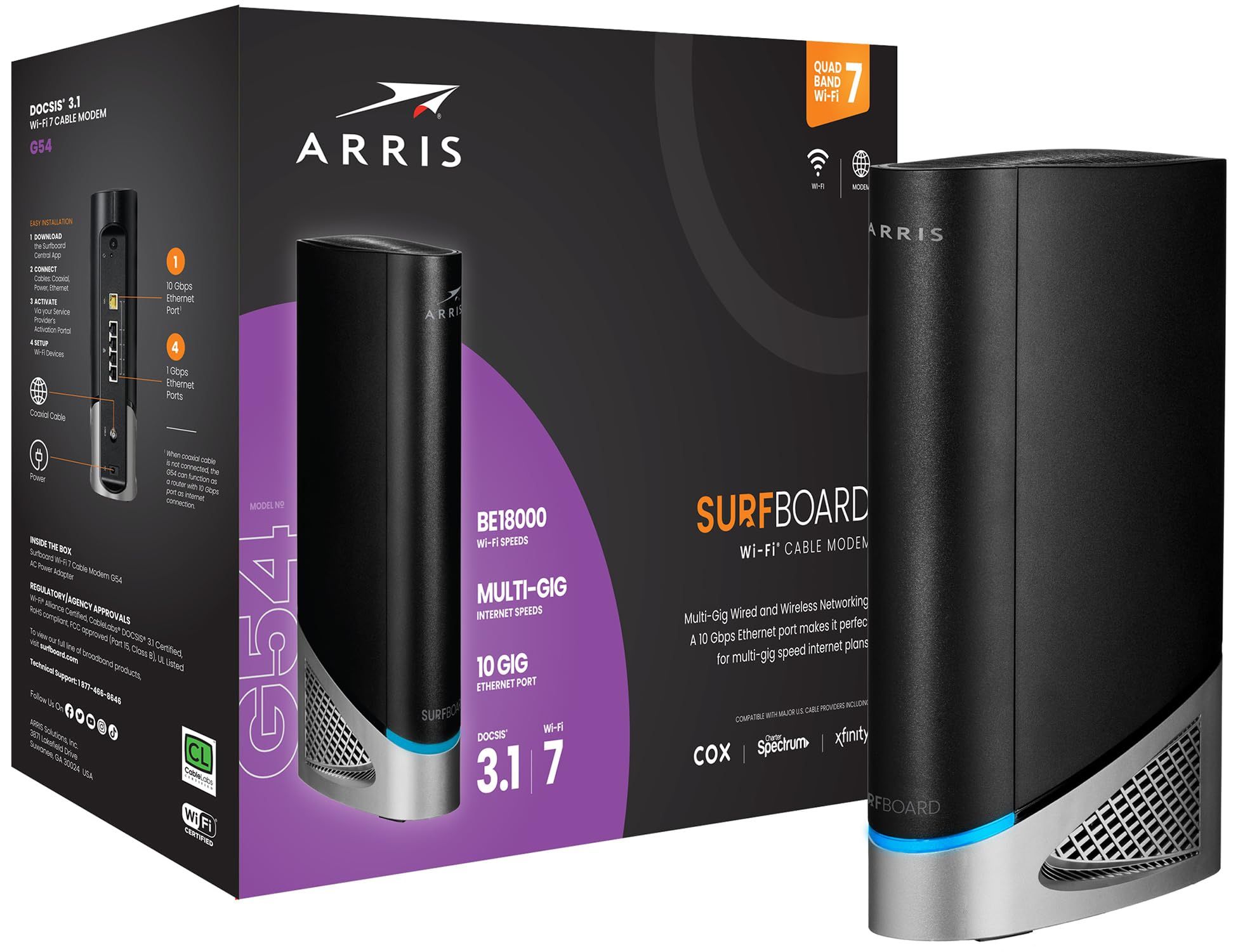 Arris G54 Cable modem Router Combo