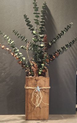 Handmade Rustic Wood Vase Beautiful Home Decor 