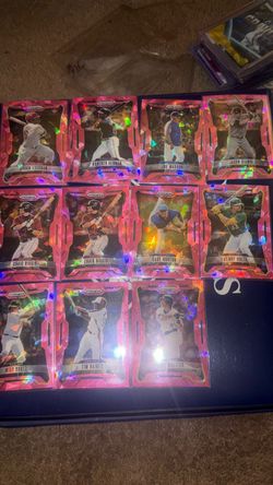 Panini Prizm Pink Cracked Ice Baseball Card Lot