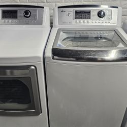 Great Working Super Capacity LG Washer And Dryer Set 