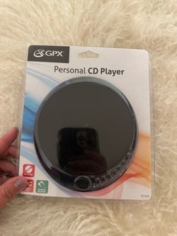 GPX Disc CD Player Stereo Earbuds Model PC101B Player Shuffle play LCD Display