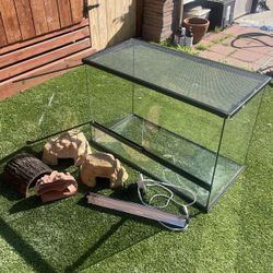 Exo Terra Reptile Turtle Lizard Tank Enclosure Aquarium 