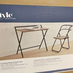 Folding chair and desk