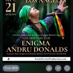 Andru Donalds LA SHOW Tickets x3 with DISCOUNT