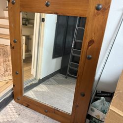 Solid Wood Wall Mirror 