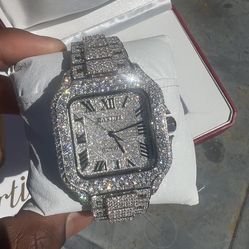 Custom High Quality Mossanite Watch