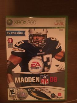 Xbox 360 madden 08 Spanish