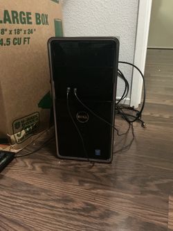 Monitor and desk top tower set
