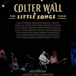 2 Colter Wall Tickets For Arlington Theater In Santa Barbara