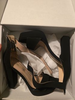 black platform high heels NEVER WORN