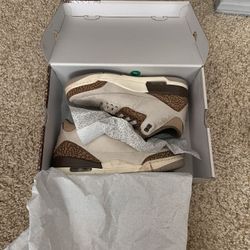 nike air jordan 3 palomino/size 9 men's