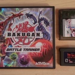 Bakugan Battle Trainer for Nintendo DS plus IN THE ZONE 2000 and The Incredibles