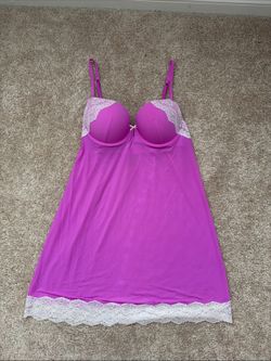 Victoria's Secret 34C Lace Silk Slip Lingerie Sleep Dress