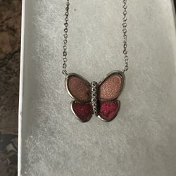 Sterling Silver Both Butterfly 🦋 And Chain $25 