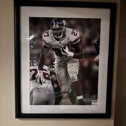 Brandon Jacobs Autograghed Photo