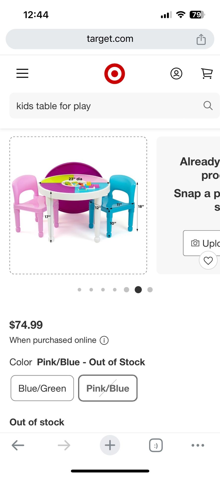 3pc Kids' 2 in 1 Round Activity Table with Chairs - Humble Crew