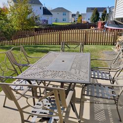 7 Piece Table Set Outdoor 