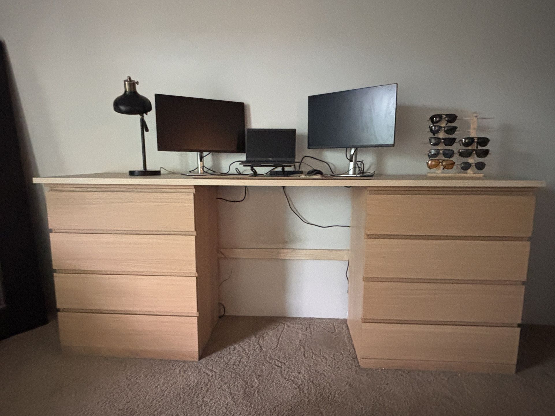 Standing Desk + Dressers + Countertop Combination