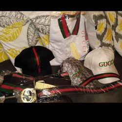 Gucci belt hat slides tshrt lv belts