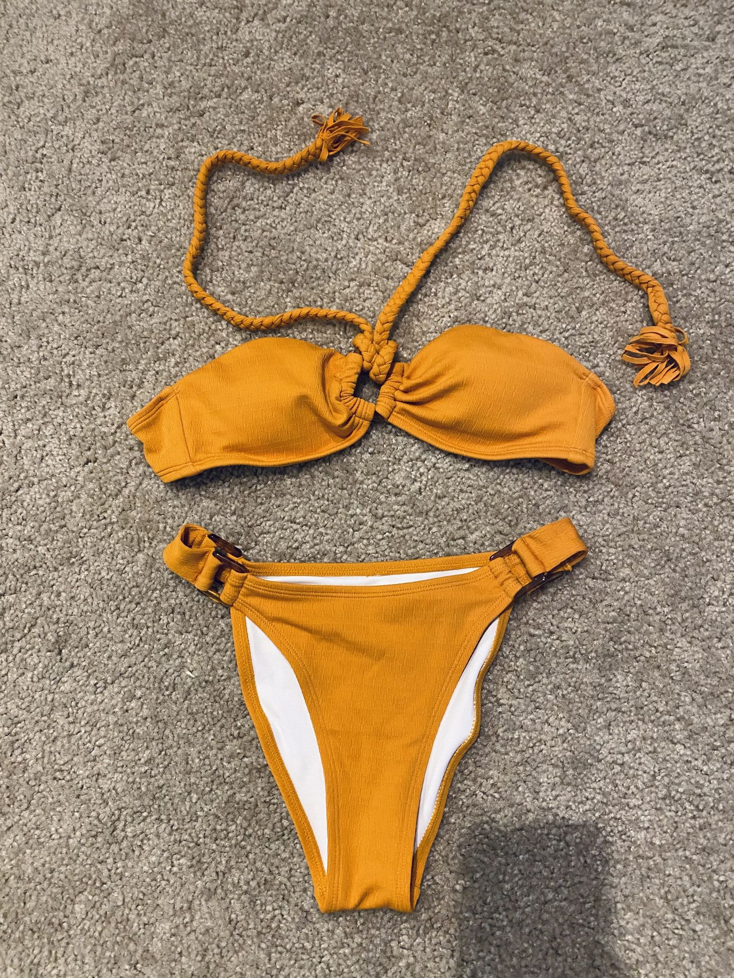 Orange Bikini Swim Suit Bathing Suit Swim Wear 2 Pieces. Size S/M
