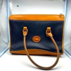 Dooney & Bourke Black Pebbled Leather Vintage Tote Bag Serial A(contact info removed)