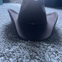 Brown Lite Felt Cowboy Hat-lightly Used