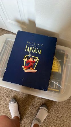 Fantasia VHS, disk and lithograph