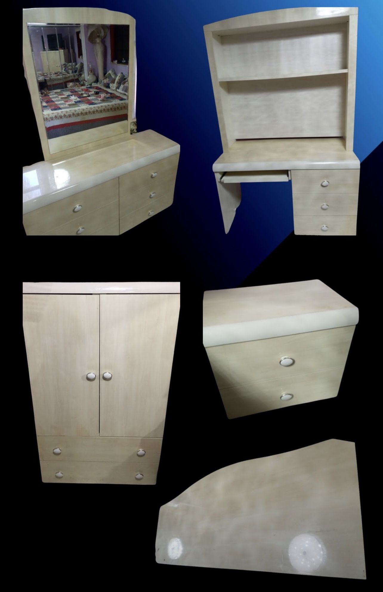 Bedroom Glossy Set ~ Juego De Cuarto