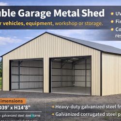 25 X 33 Metal Shed Garage Storage 