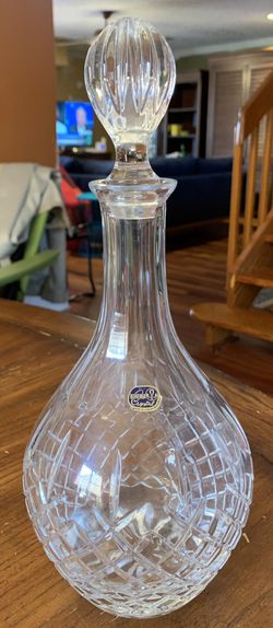 Bohemia Crystal Decanter Made In Czech Republic 