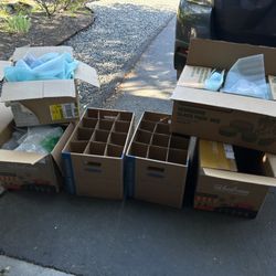 Six Small Sturdy Moving Boxes - Free
